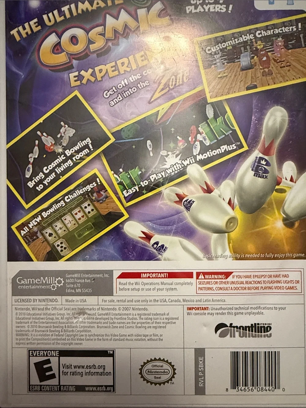 Cosmic Bowling for Wii